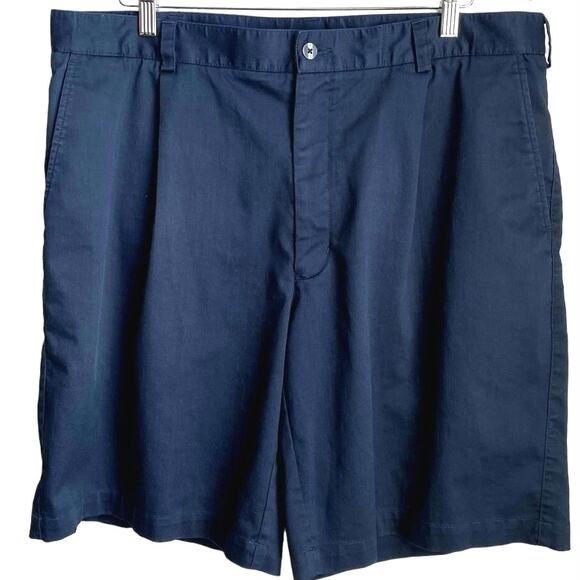 EUC NIKE GOLF Performance Chino Shorts Navy Blue Mens SZ 38 Preppy Sporty Casual - Picture 1 of 8